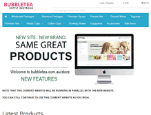 Tablet Screenshot of bubbletea.com.au